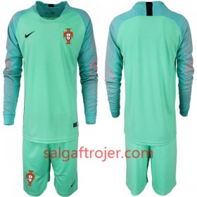 Portugal Fodboldtrøjer Målmand Børn sæt VM 2018 Langærmet